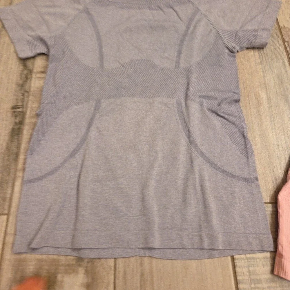 Kids Long Sleeve Pink Top & Short Sleeve Gray Active Tee